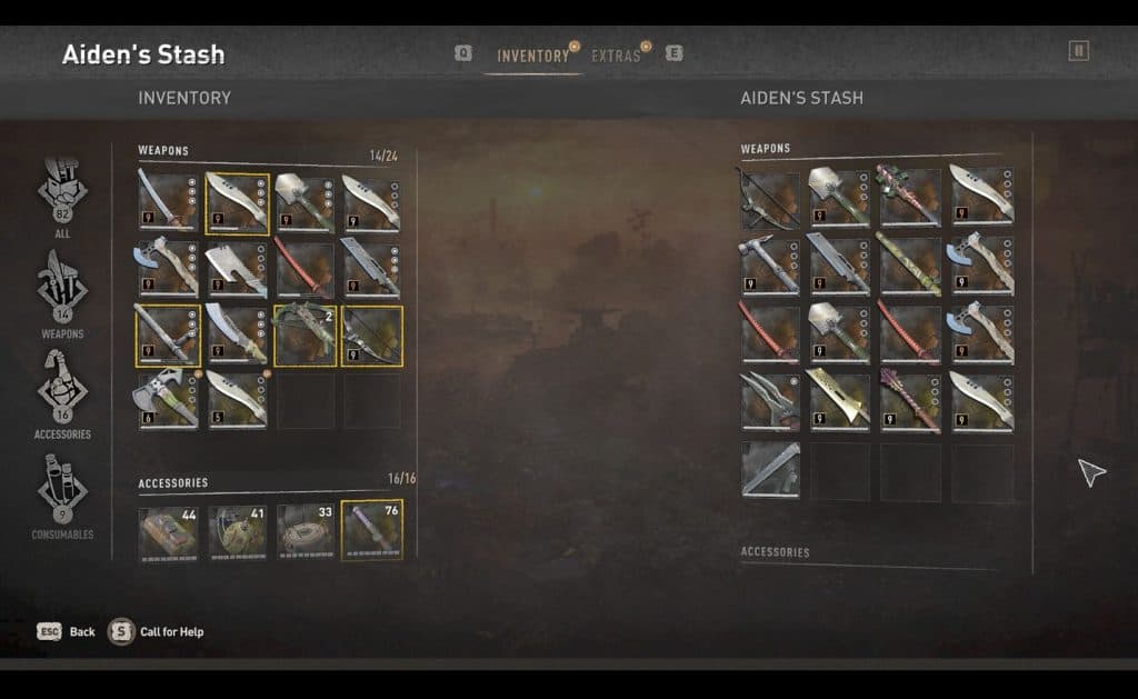 Save file for fresh side missions Dying Light 2 Mod